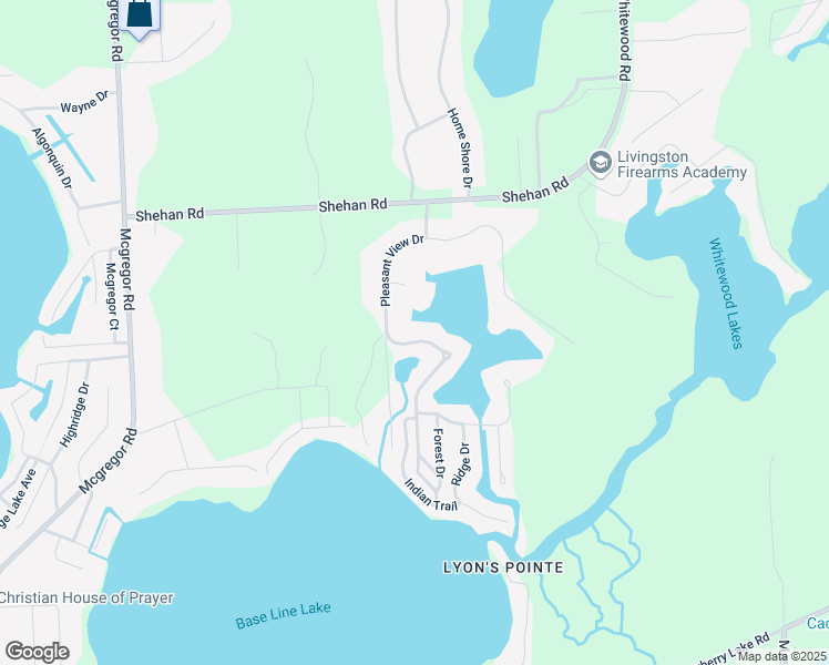 map of restaurants, bars, coffee shops, grocery stores, and more near 11451 Lauderdale Court in Pinckney
