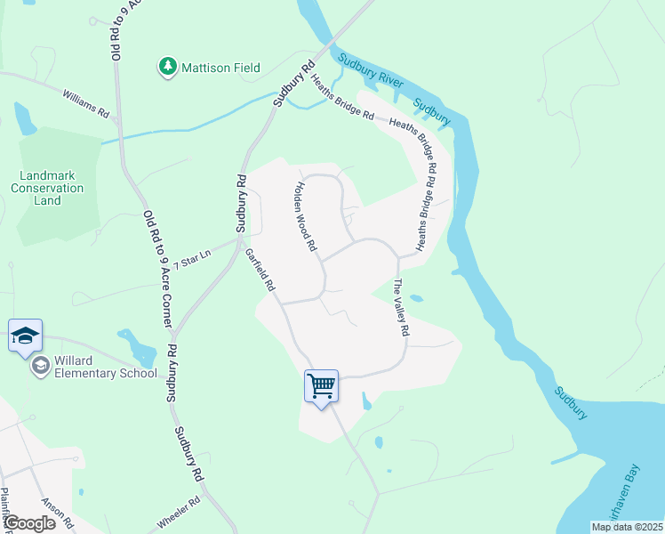 map of restaurants, bars, coffee shops, grocery stores, and more near 1378 Main Street in Concord