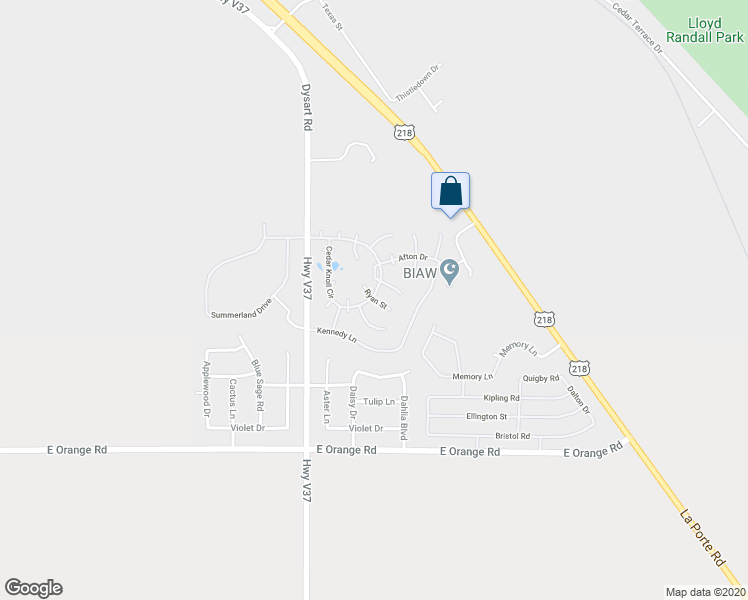 map of restaurants, bars, coffee shops, grocery stores, and more near 3312 Ryan Street in Waterloo