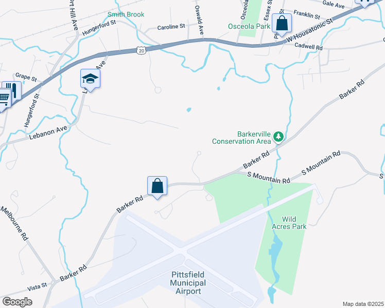 map of restaurants, bars, coffee shops, grocery stores, and more near 17 Cobble Stone Cove in Pittsfield