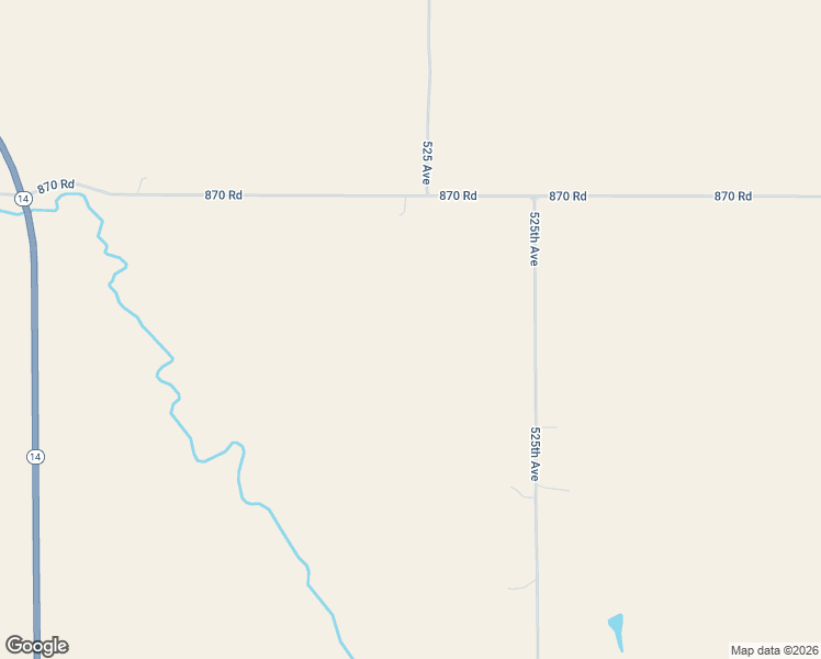 map of restaurants, bars, coffee shops, grocery stores, and more near 52474 870 Road in Creighton