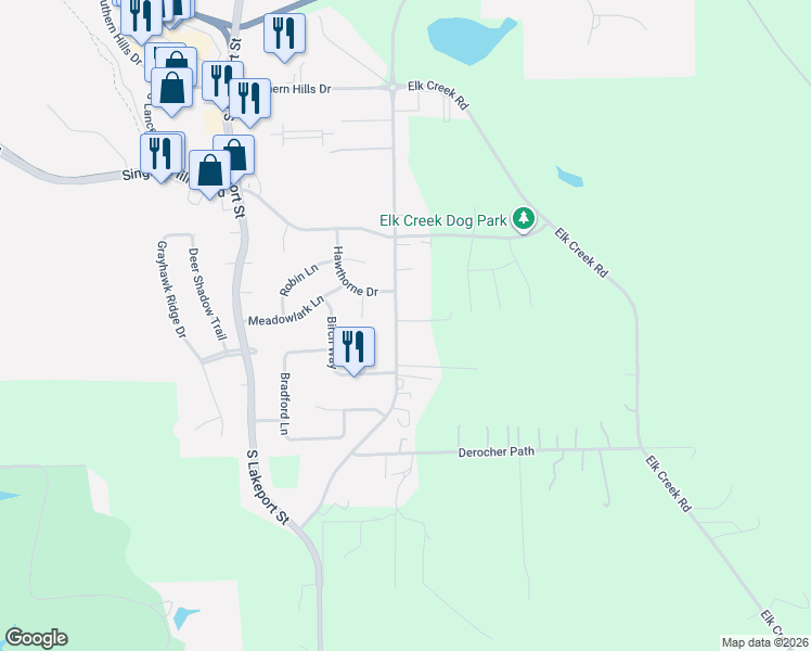 map of restaurants, bars, coffee shops, grocery stores, and more near 4706 Old Lakeport Road in Sioux City