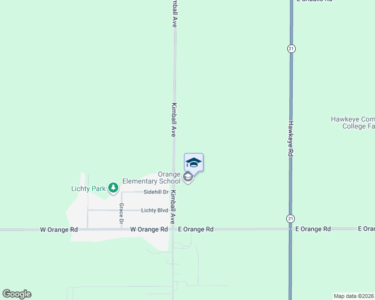 map of restaurants, bars, coffee shops, grocery stores, and more near 5643 Kimball Avenue in Waterloo