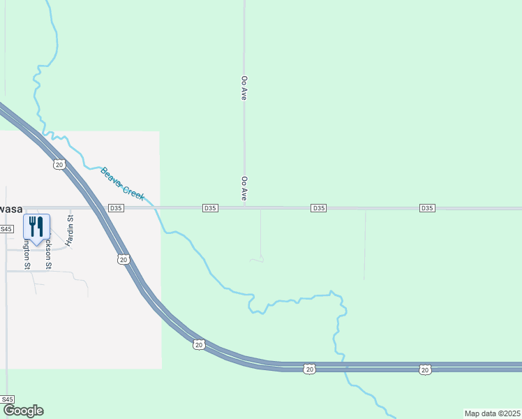 map of restaurants, bars, coffee shops, grocery stores, and more near 26153 County Road D35 in Iowa Falls