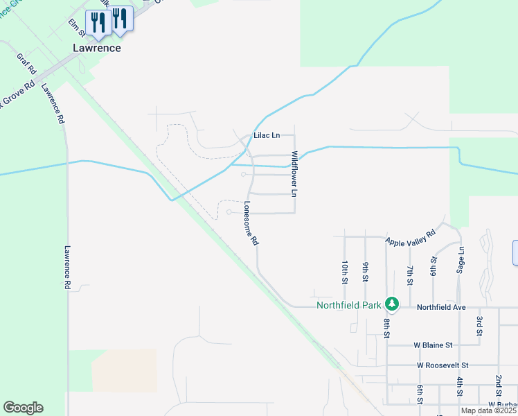 map of restaurants, bars, coffee shops, grocery stores, and more near 1302 Willow Lane in Harvard