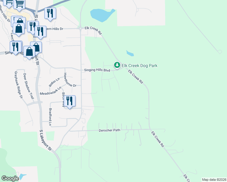 map of restaurants, bars, coffee shops, grocery stores, and more near 4720 Old Lakeport Road in Sioux City