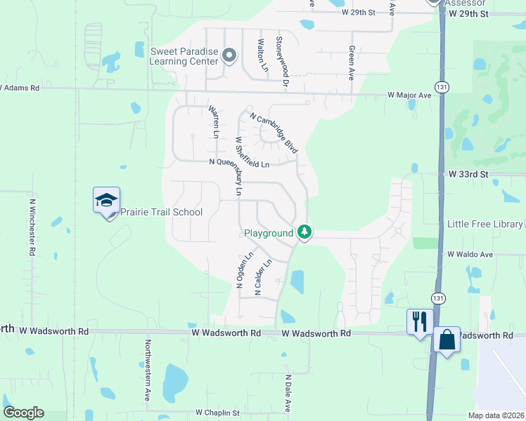 map of restaurants, bars, coffee shops, grocery stores, and more near 13109 West Wakefield Drive in Beach Park