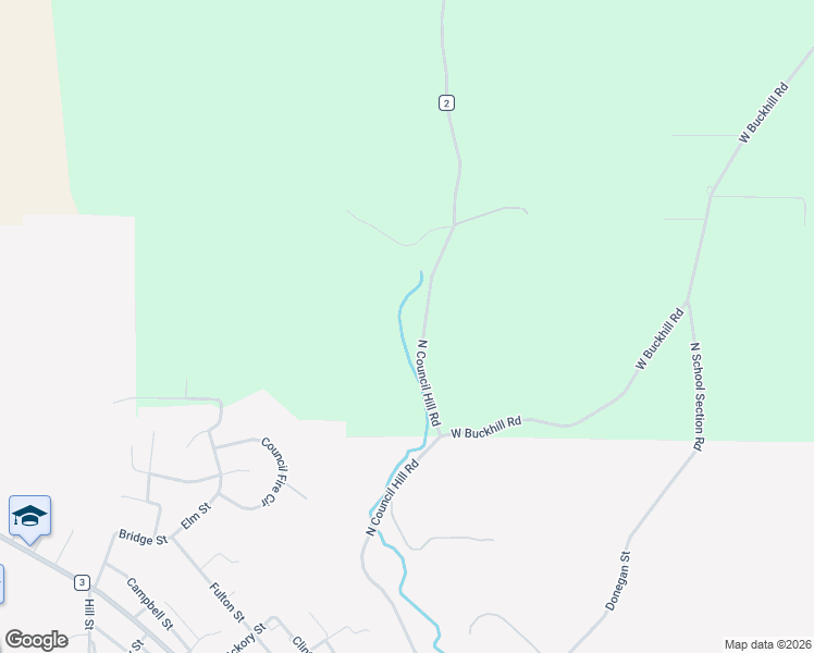 map of restaurants, bars, coffee shops, grocery stores, and more near 3901-4503 North Council Hill Road in Galena