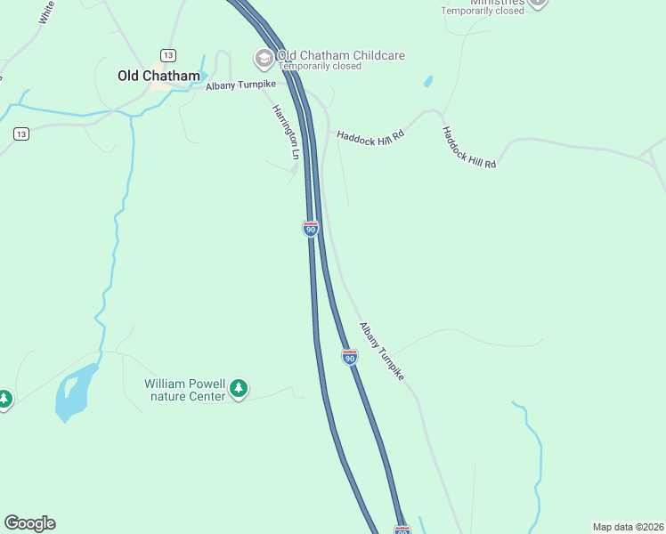 map of restaurants, bars, coffee shops, grocery stores, and more near 460 Albany Turnpike in Old Chatham