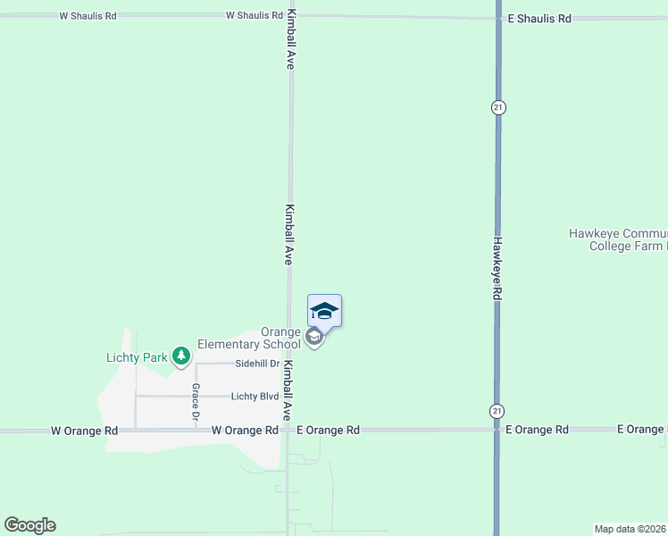map of restaurants, bars, coffee shops, grocery stores, and more near 5643 Kimball Avenue in Waterloo