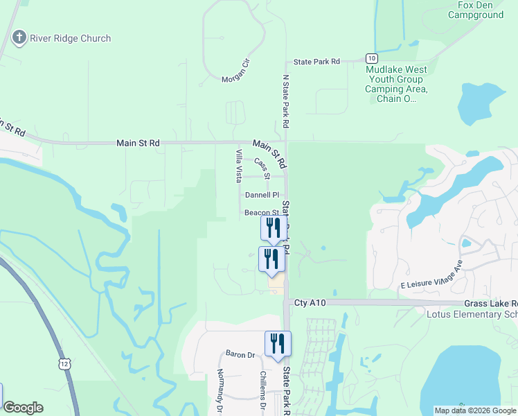 map of restaurants, bars, coffee shops, grocery stores, and more near 122 Beacon Street in Spring Grove