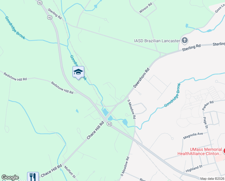 map of restaurants, bars, coffee shops, grocery stores, and more near 303 Deershorn Road in Lancaster