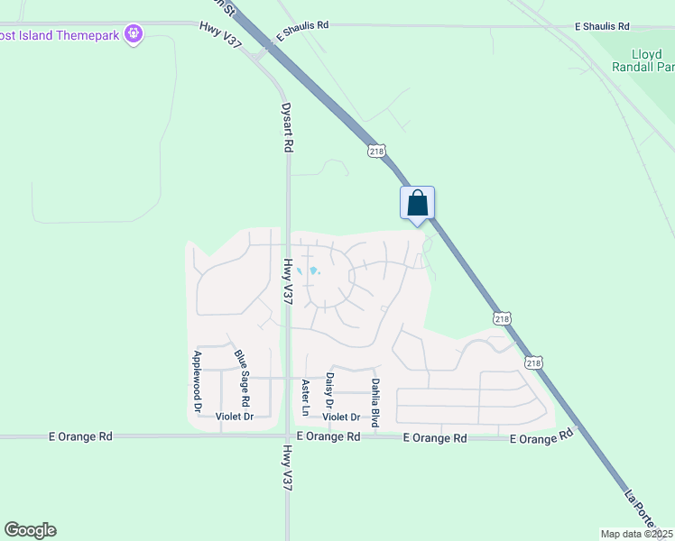 map of restaurants, bars, coffee shops, grocery stores, and more near Marjorie Lane in Waterloo