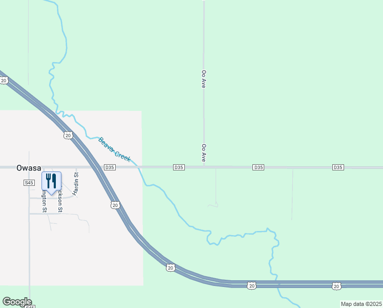 map of restaurants, bars, coffee shops, grocery stores, and more near 26153 County Road D35 in Iowa Falls