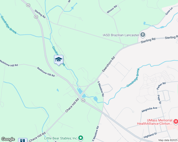 map of restaurants, bars, coffee shops, grocery stores, and more near 303 Deershorn Road in Lancaster