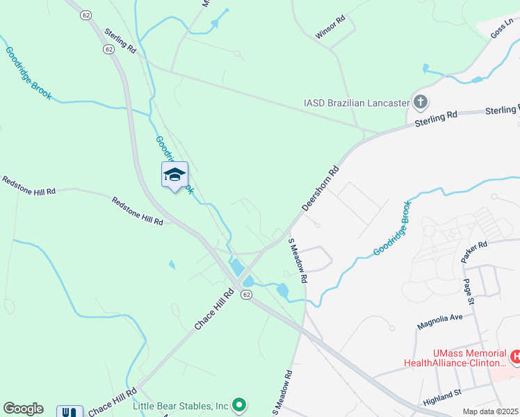 map of restaurants, bars, coffee shops, grocery stores, and more near 303 Deershorn Road in Lancaster