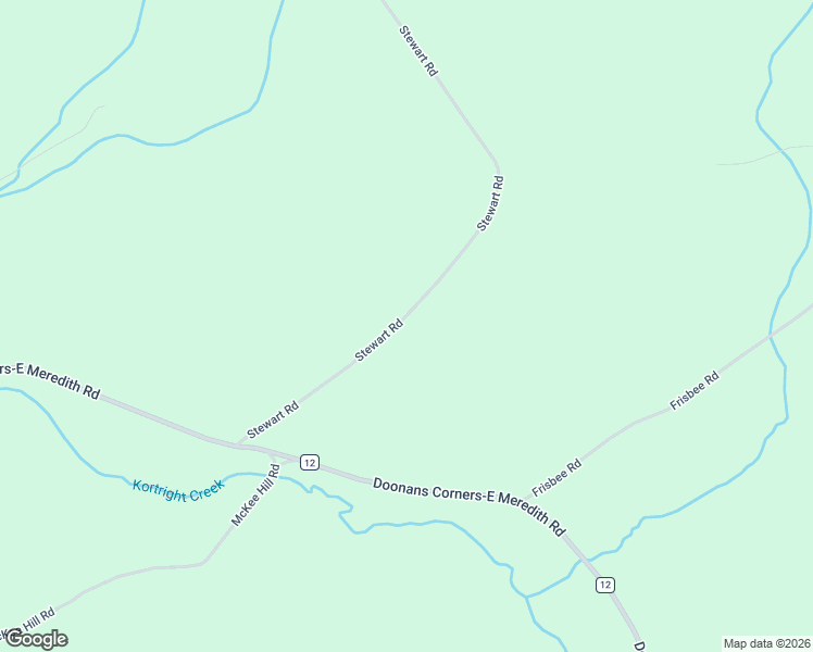 map of restaurants, bars, coffee shops, grocery stores, and more near 426 Stewart Rd in East Meredith