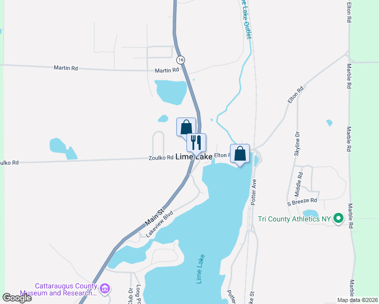 map of restaurants, bars, coffee shops, grocery stores, and more near in Lime Lake