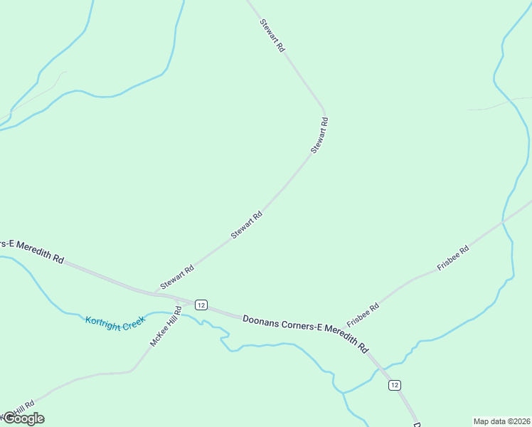 map of restaurants, bars, coffee shops, grocery stores, and more near 426 Stewart Road in East Meredith