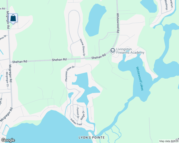 map of restaurants, bars, coffee shops, grocery stores, and more near 11422 Cedar Bend Drive in Pinckney