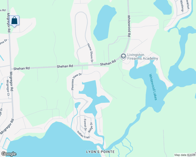 map of restaurants, bars, coffee shops, grocery stores, and more near 11422 Cedar Bend Drive in Pinckney