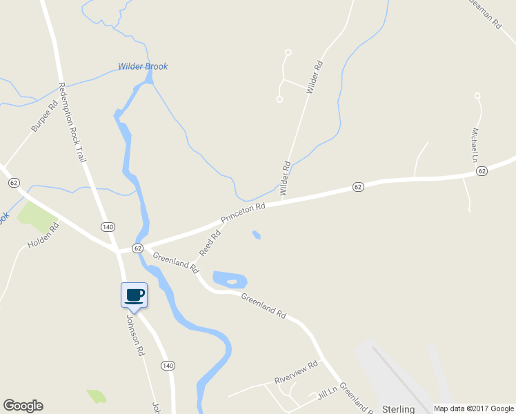 map of restaurants, bars, coffee shops, grocery stores, and more near 240 Princeton Road in Sterling