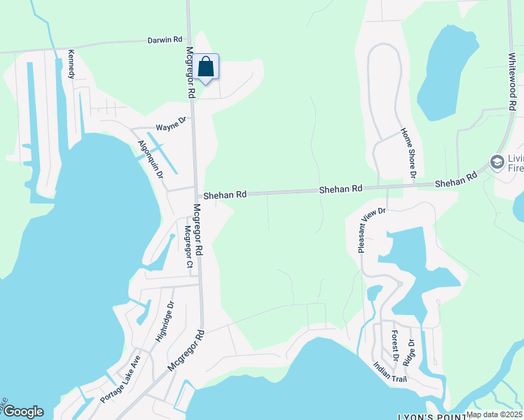 map of restaurants, bars, coffee shops, grocery stores, and more near 11300 Rodaeo Drive in Pinckney