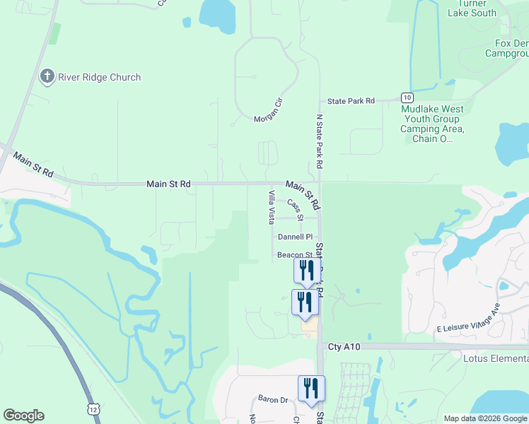 map of restaurants, bars, coffee shops, grocery stores, and more near 209 Cass Street in Spring Grove