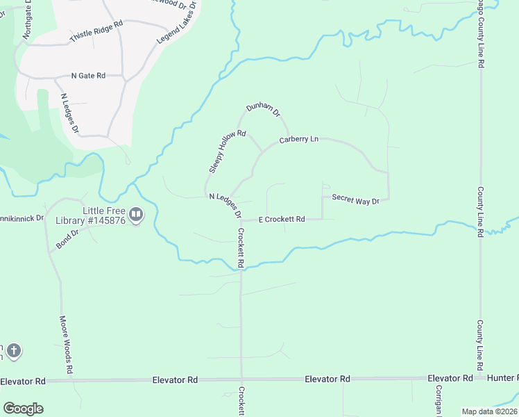 map of restaurants, bars, coffee shops, grocery stores, and more near 12015 North Ledges Drive in Roscoe