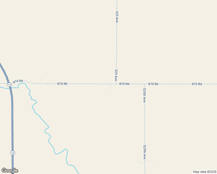 map of restaurants, bars, coffee shops, grocery stores, and more near 52474 870 Road in Creighton