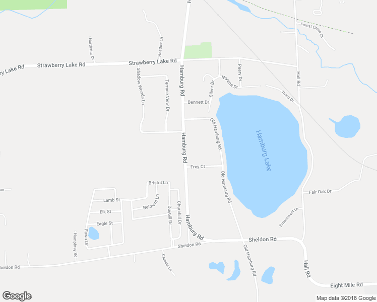 map of restaurants, bars, coffee shops, grocery stores, and more near 11417 Hamburg Road in Hamburg