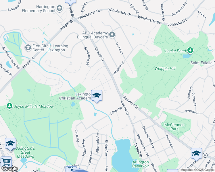 map of restaurants, bars, coffee shops, grocery stores, and more near 30 Pearl Street in Lexington