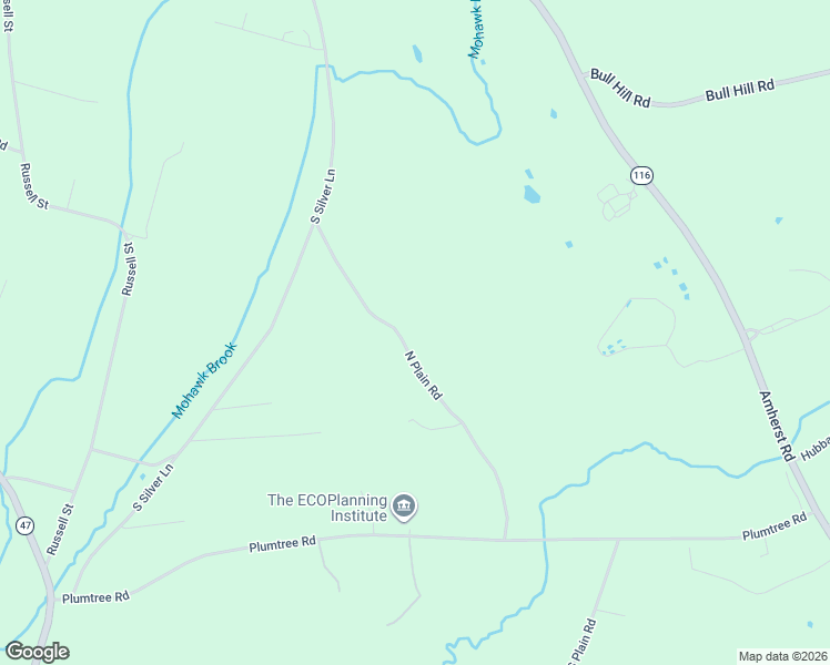map of restaurants, bars, coffee shops, grocery stores, and more near 2-128 North Plain Road in Sunderland