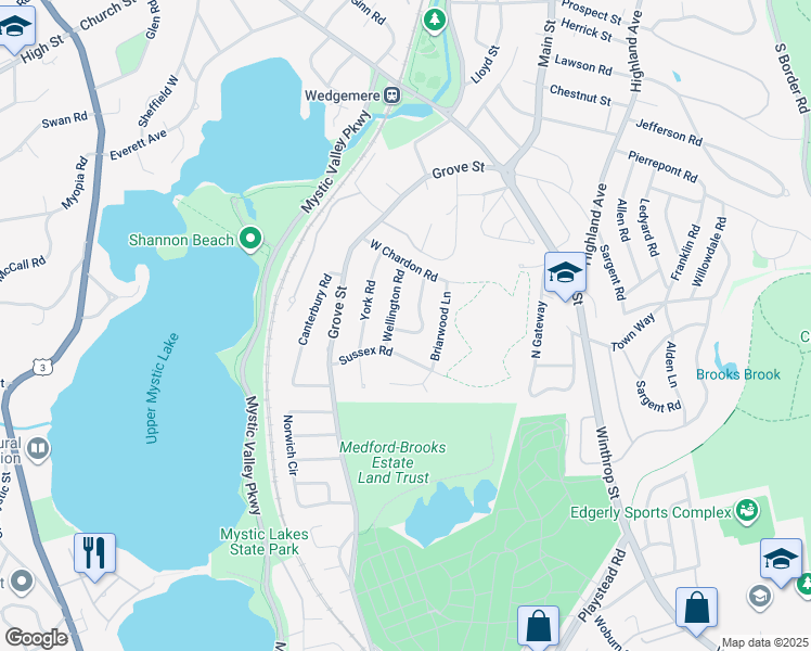map of restaurants, bars, coffee shops, grocery stores, and more near 14 Wellington Road in Winchester
