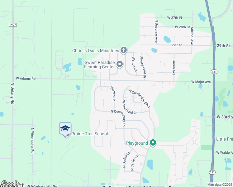 map of restaurants, bars, coffee shops, grocery stores, and more near 39673 Warren Lane in Beach Park