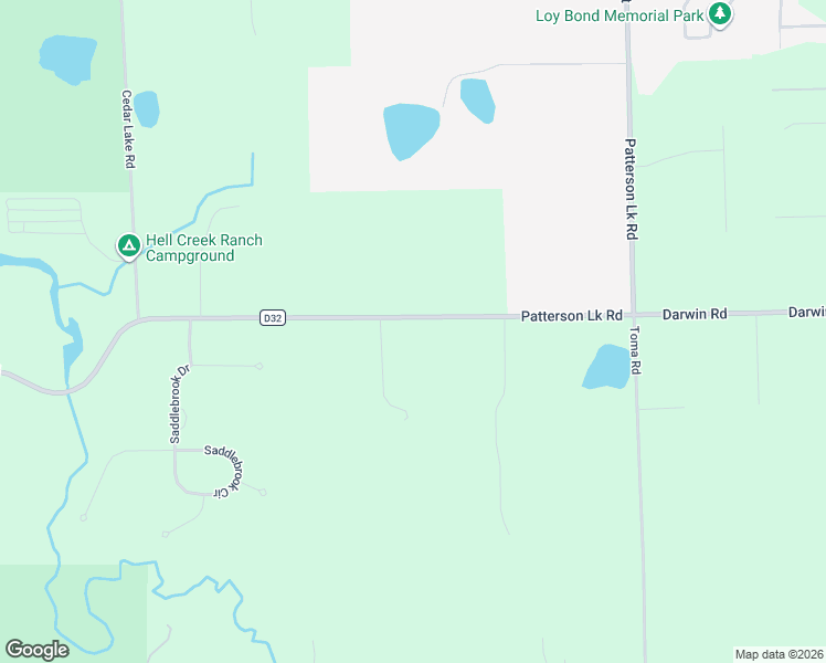 map of restaurants, bars, coffee shops, grocery stores, and more near 2425 Patterson Lake Road in Pinckney