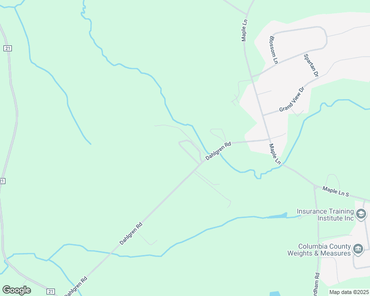 map of restaurants, bars, coffee shops, grocery stores, and more near 185 Dahlgren Road in Valatie