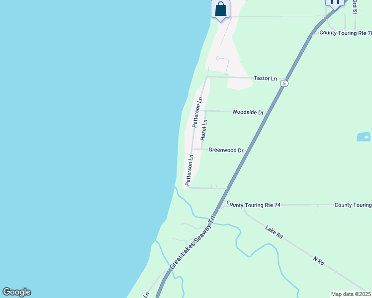 map of restaurants, bars, coffee shops, grocery stores, and more near 10090 Patterson Lane in Fredonia