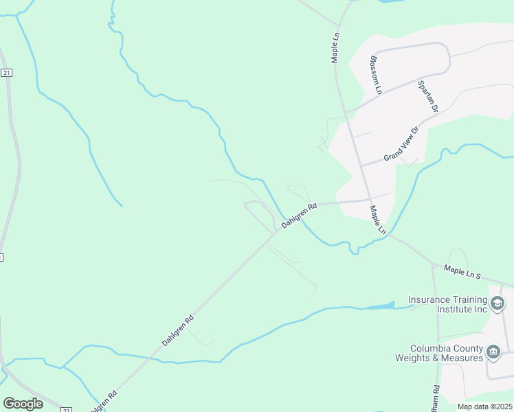 map of restaurants, bars, coffee shops, grocery stores, and more near 185 Dahlgren Road in Valatie