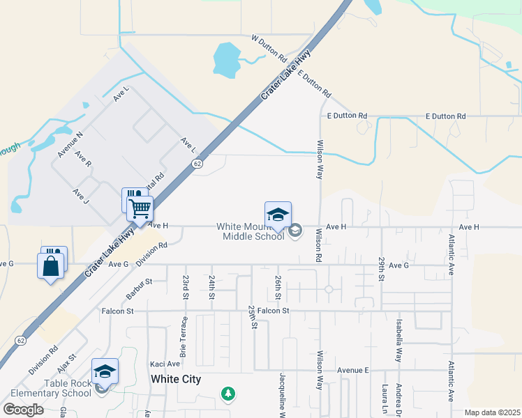 map of restaurants, bars, coffee shops, grocery stores, and more near 550 Wilson Way in White City