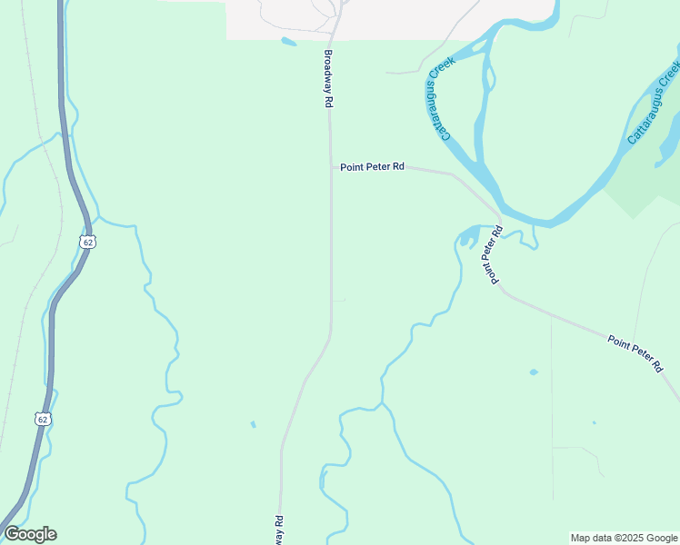 map of restaurants, bars, coffee shops, grocery stores, and more near 10148 Broadway Road in Gowanda