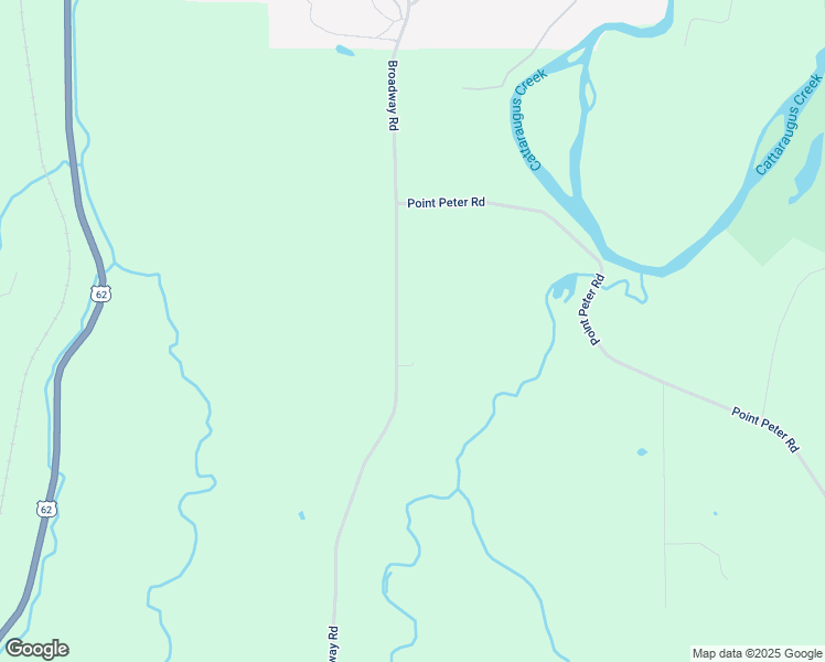 map of restaurants, bars, coffee shops, grocery stores, and more near 10148 Broadway Road in Gowanda