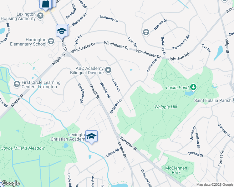 map of restaurants, bars, coffee shops, grocery stores, and more near 6 Locke Lane in Lexington