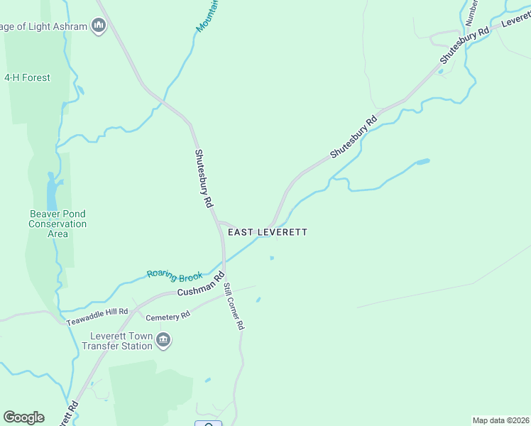 map of restaurants, bars, coffee shops, grocery stores, and more near 170 Shutesbury Road in Leverett