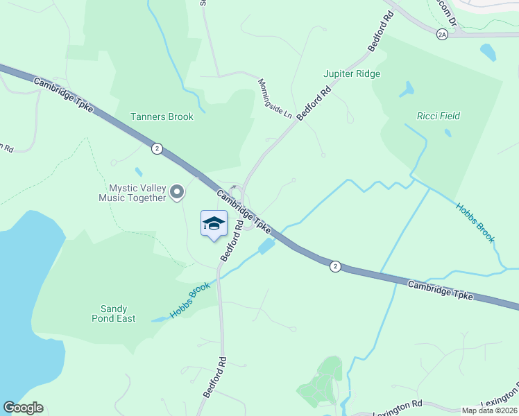 map of restaurants, bars, coffee shops, grocery stores, and more near 4 Juniper Ridge Road in Lincoln