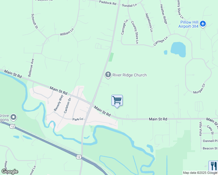map of restaurants, bars, coffee shops, grocery stores, and more near 7646 Wilmot Road in Spring Grove