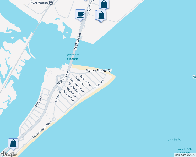 map of restaurants, bars, coffee shops, grocery stores, and more near 25 Wadsworth Avenue in Revere