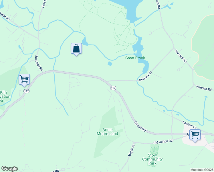 map of restaurants, bars, coffee shops, grocery stores, and more near 8 Main Street in Bolton