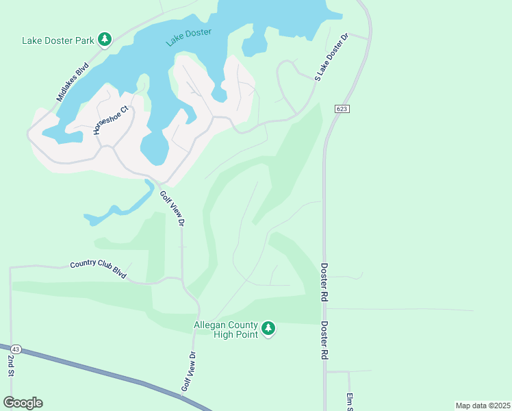 map of restaurants, bars, coffee shops, grocery stores, and more near 270 Fairway Court in Plainwell