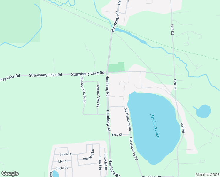 map of restaurants, bars, coffee shops, grocery stores, and more near 11079 Hamburg Road in Whitmore Lake